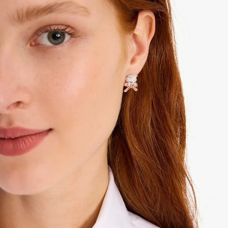 Kate Spade Copper Stud Earrings Women's Silver-5