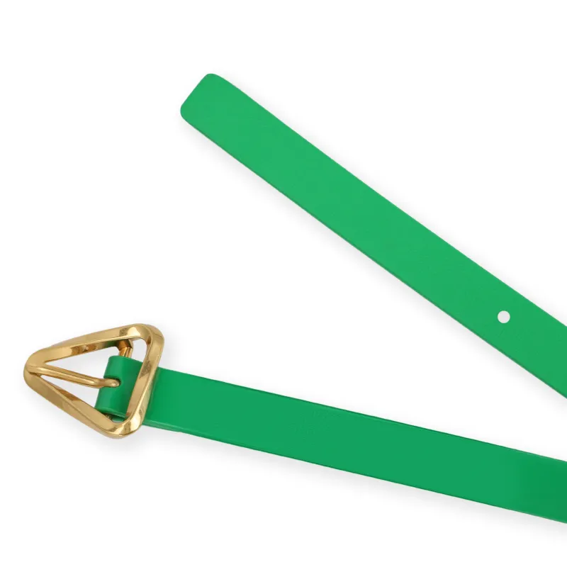 Bottega Veneta Leather Belts Women's Green Width 1.5cm-3