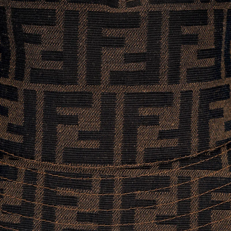 FENDI Jacquard Ff Fabric Bucket Hat-4