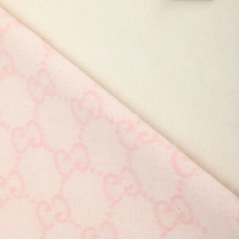 GUCCI Cashmere Knit Scarves Women's Pink-2