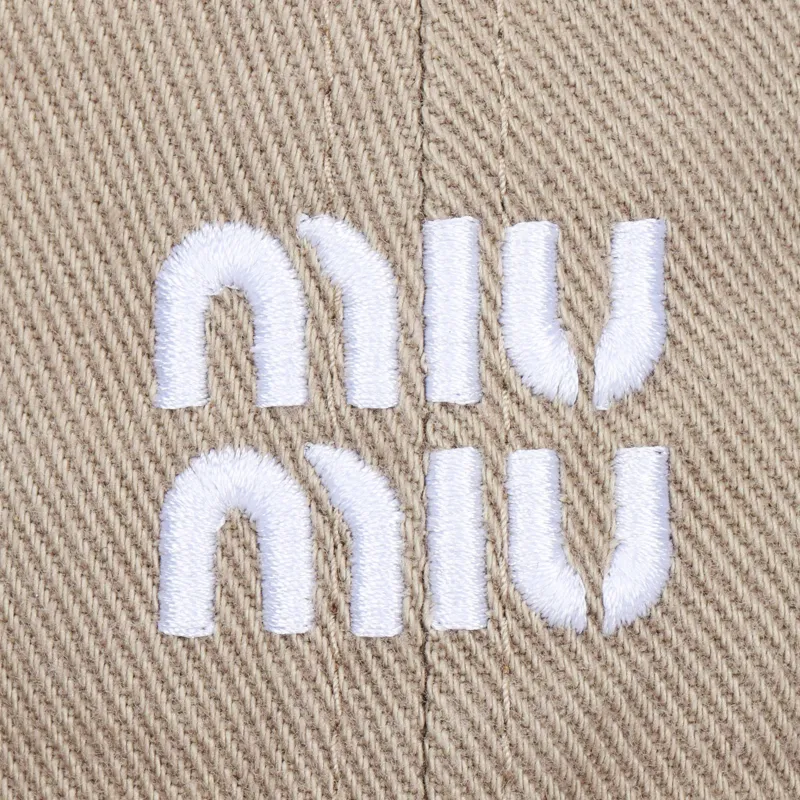 MIU MIU Denim Baseball Cap-4