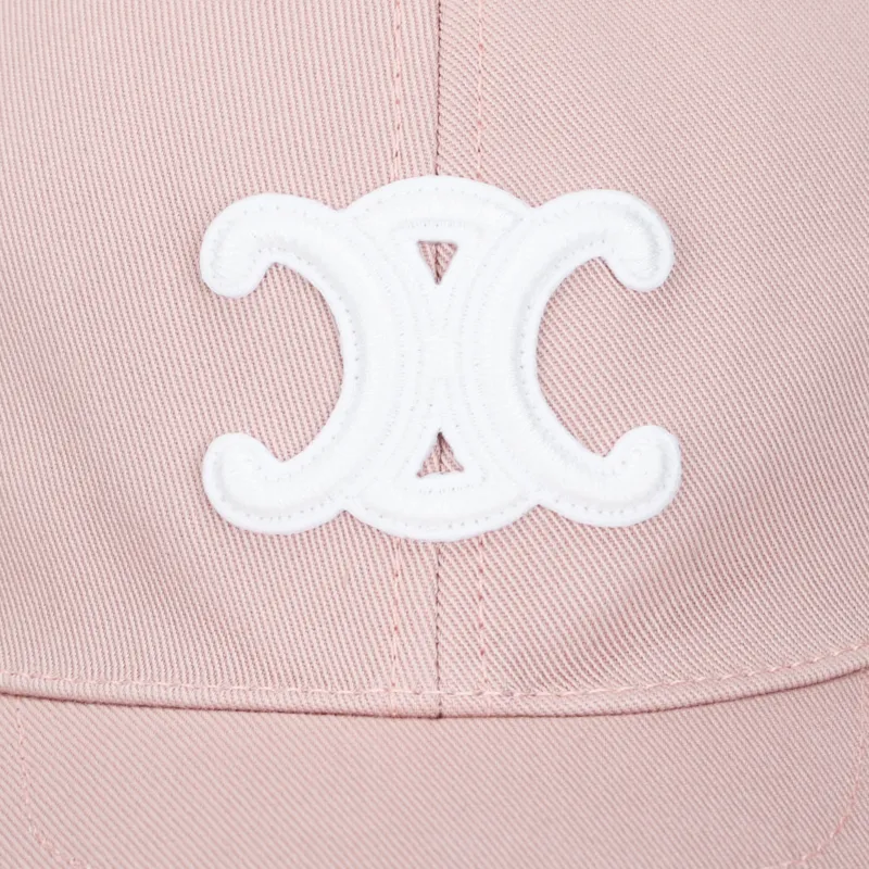 CELINE 100% Cotton Baseball Caps Unisex Pink-4