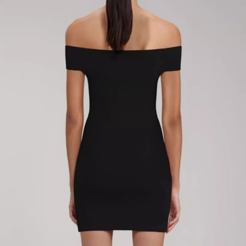 Self portrait FW22 Sleeveless Dress Women's Black-4