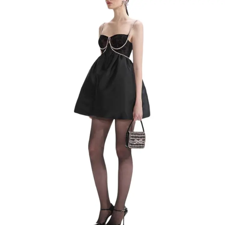 Self portrait Embellished Sleeveless Dress-3