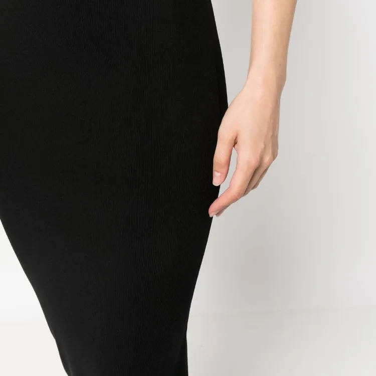 MICHAEL MICHAEL KORS Logo Tape Stretch Midi Skirt-5