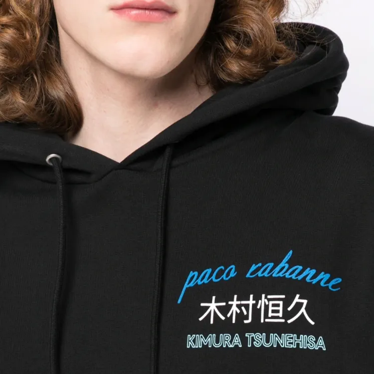 Rabanne X Kimura Tsunehisa World print Hoodie-4