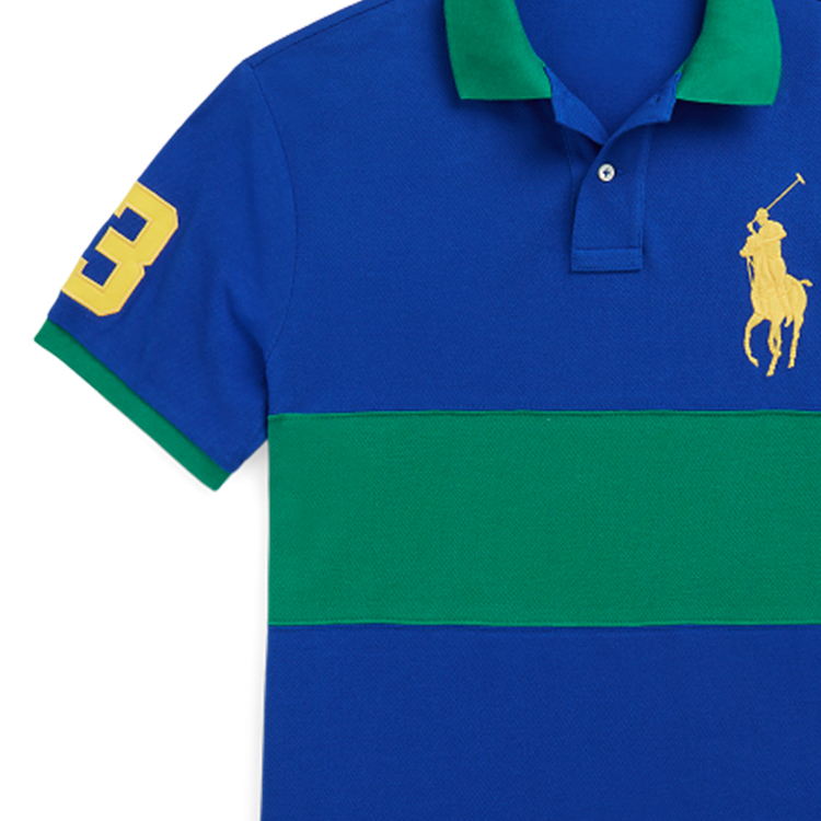 Polo Ralph Lauren Colour-block Logo-embroidered Polo Shirt S