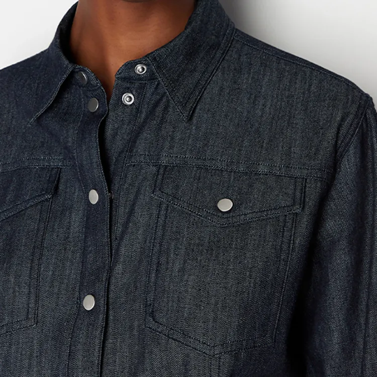 ARMANI EXCHANGE Shirts Women's Dark Blue-5