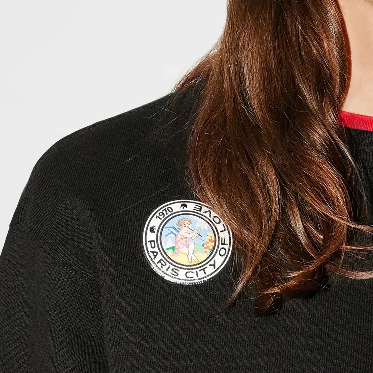 KENZO Logo patches Drop shoulder Sweatshirt-5