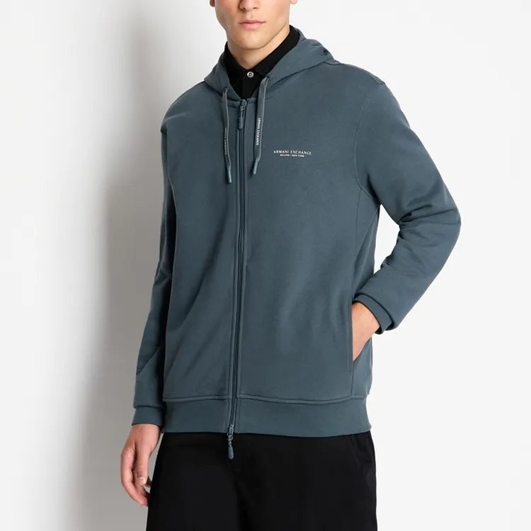 ARMANI EXCHANGE Logo print Cotton Hoodie-11