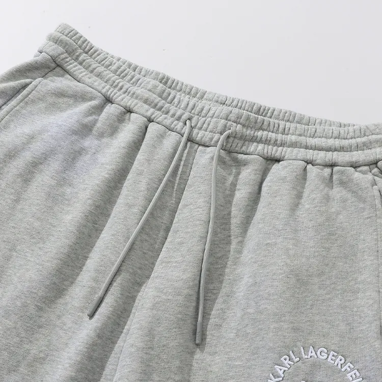 KARL LAGERFELD Knitted Sports Pants Men's Gray-3