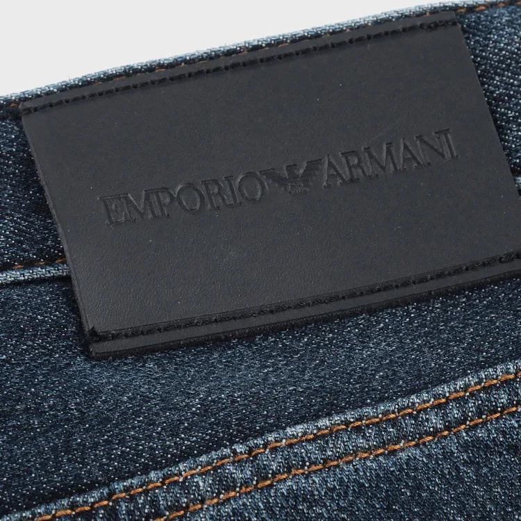 EMPORIO ARMANI Logo Plaque Slim Fit Jeans-5
