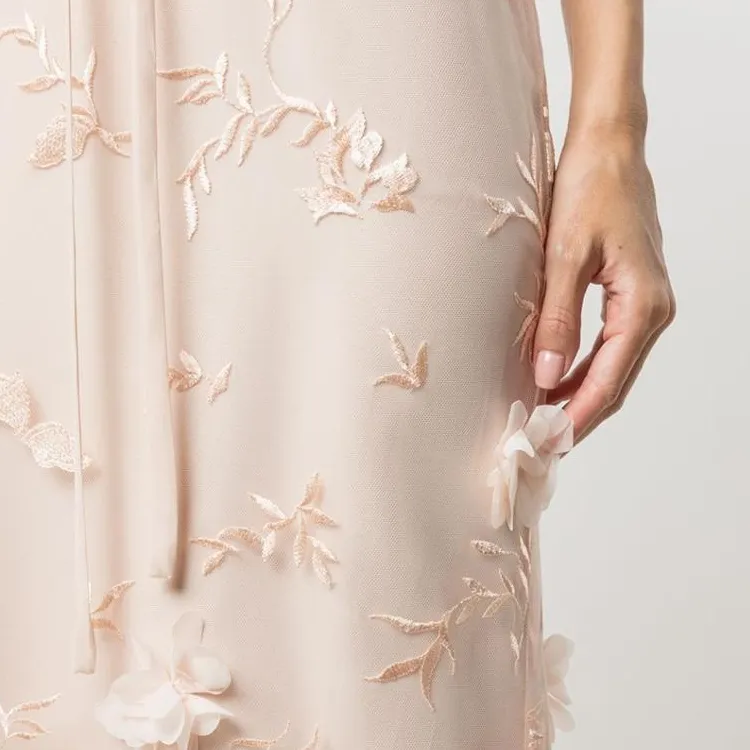 MARCHESA NOTTE Slip Dresses Women's Beige-5