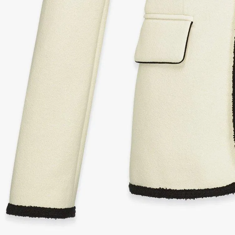 MCM Business Suits Coats Women's Beige-4