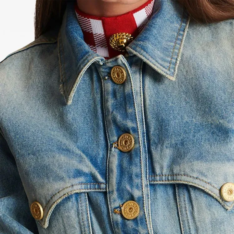 BALMAIN Vintage Denim Jacket-4