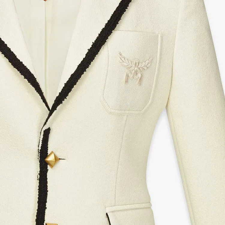 MCM Business Suits Coats Women's Beige-3