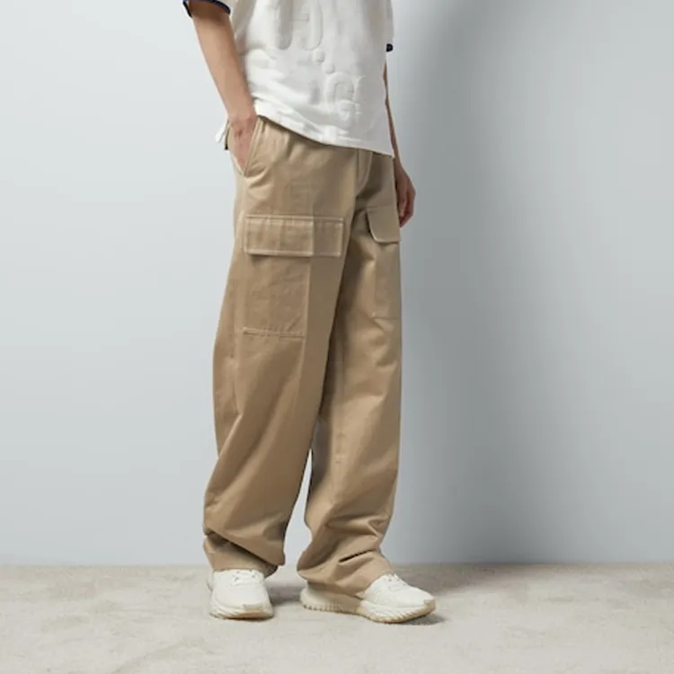 GUCCI Cotton Wide Leg Cargo Pants-4