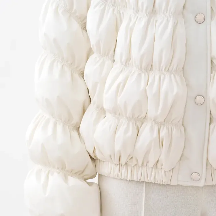 Chloé Ruched Puffer Jacket-4
