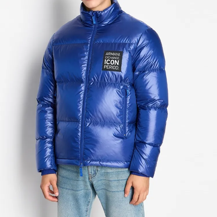 ARMANI EXCHANGE Logo-patch Zip-up Padded Down Jacket-2