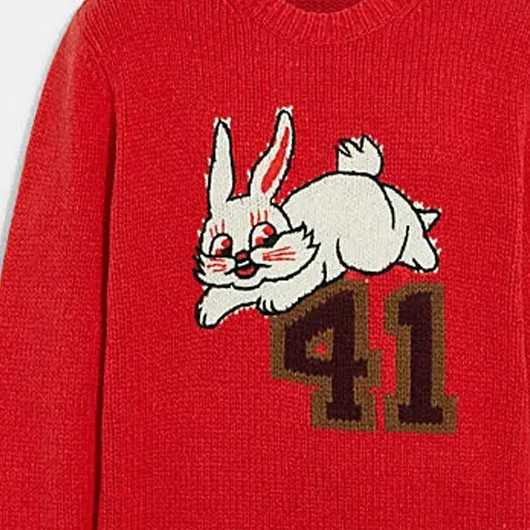 COACH x WHITE RABBIT Sweater Men's Red-3