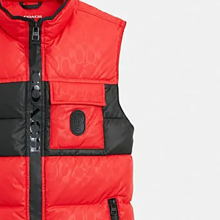 COACH FW23 Down Jacket Men's Red-4