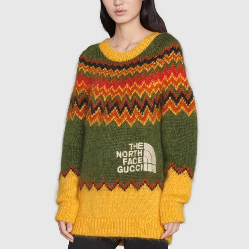GUCCI X The North Face Sweater Yellow/Green-3