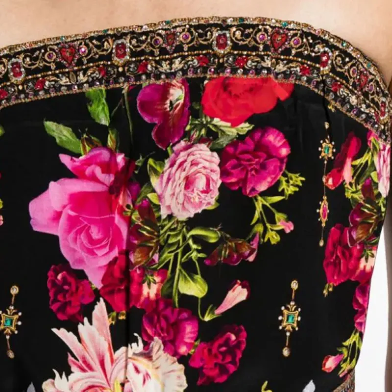 Camilla Embellished Floral Silk Jumpsuit-4