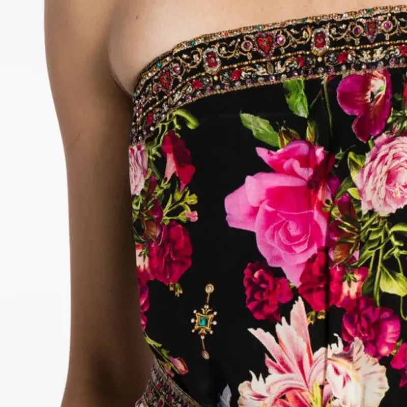 Camilla Embellished Floral Silk Jumpsuit-3