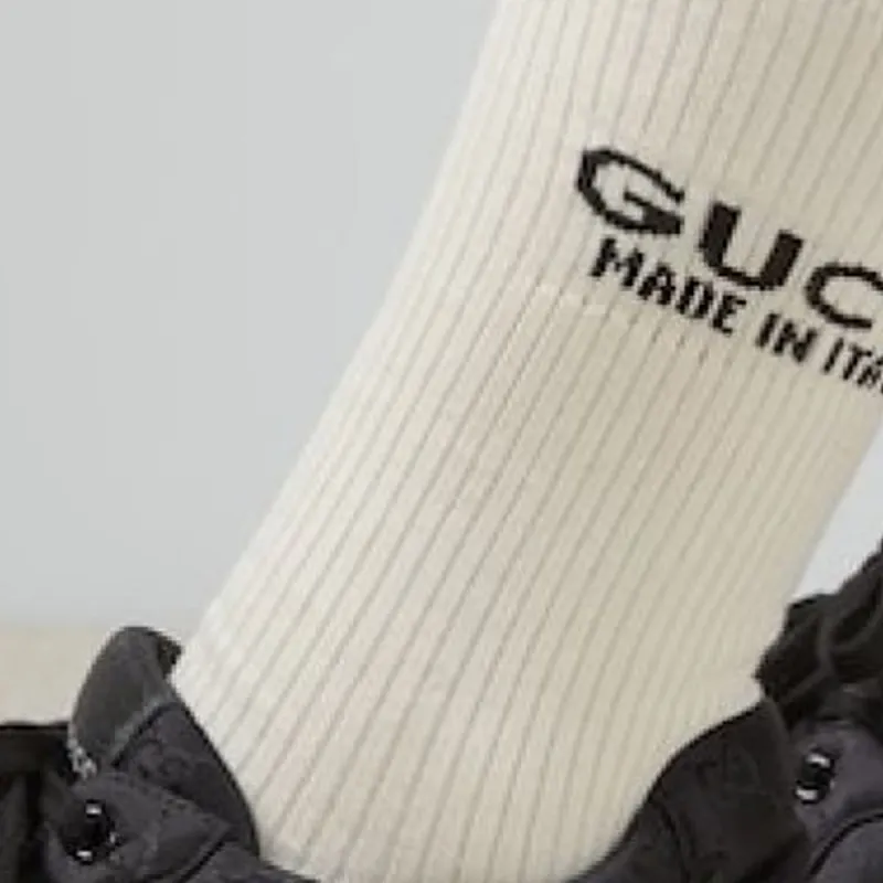 GUCCI FW23 Knee High Socks Men's 1 Pack Beige-2