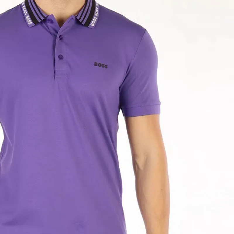 HUGO BOSS Polo Shirts Men Purple-3