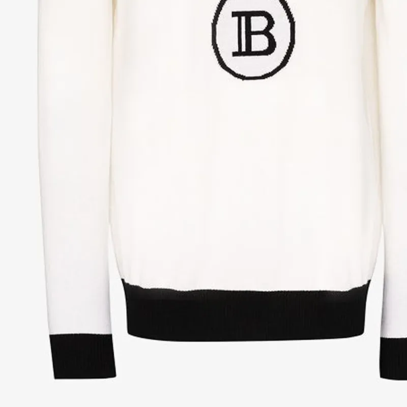 BALMAIN Cashmere Sweaters Men Ecru-5