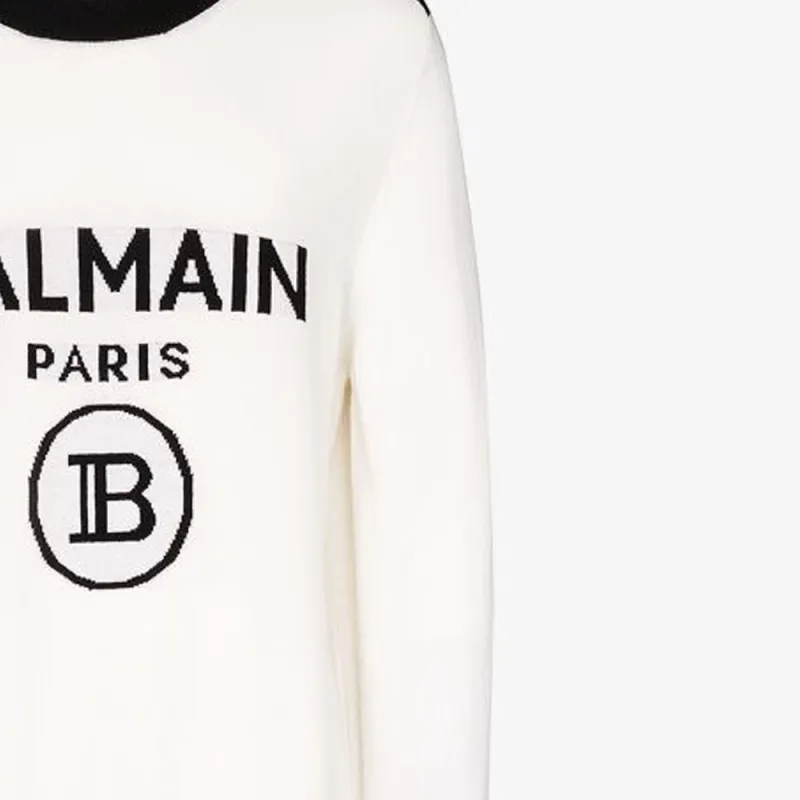 BALMAIN Cashmere Sweaters Men Ecru-4