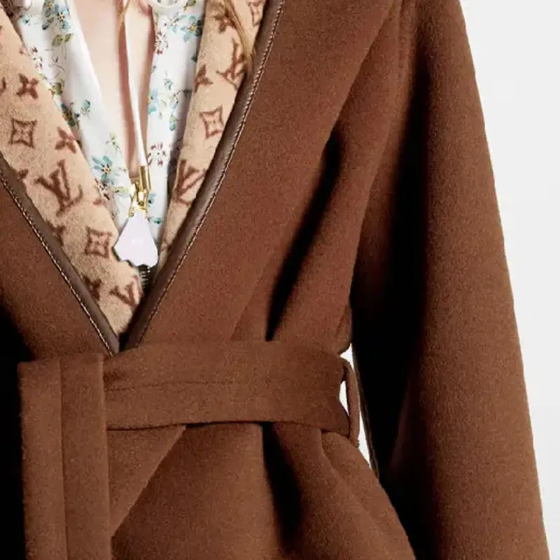 LOUIS VUITTON FW23 Coats Women's Brown-5