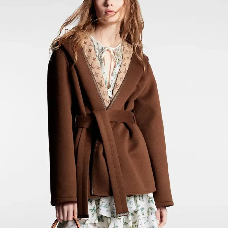 LOUIS VUITTON FW23 Coats Women's Brown-2