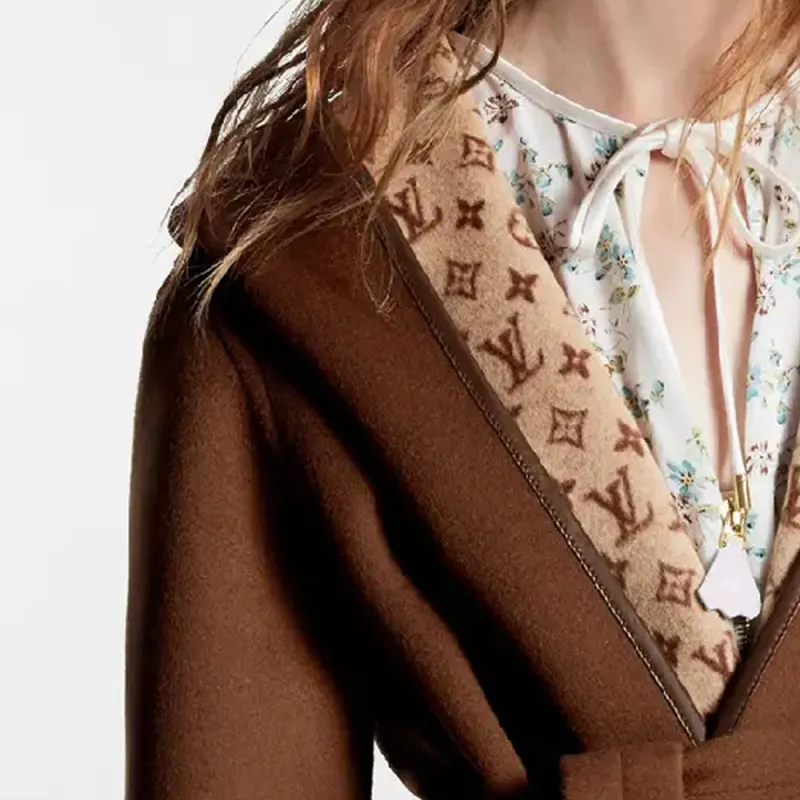 LOUIS VUITTON FW23 Coats Women's Brown-4