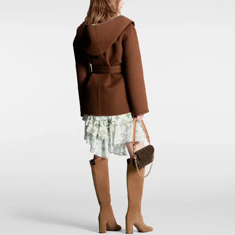 LOUIS VUITTON FW23 Coats Women's Brown-3