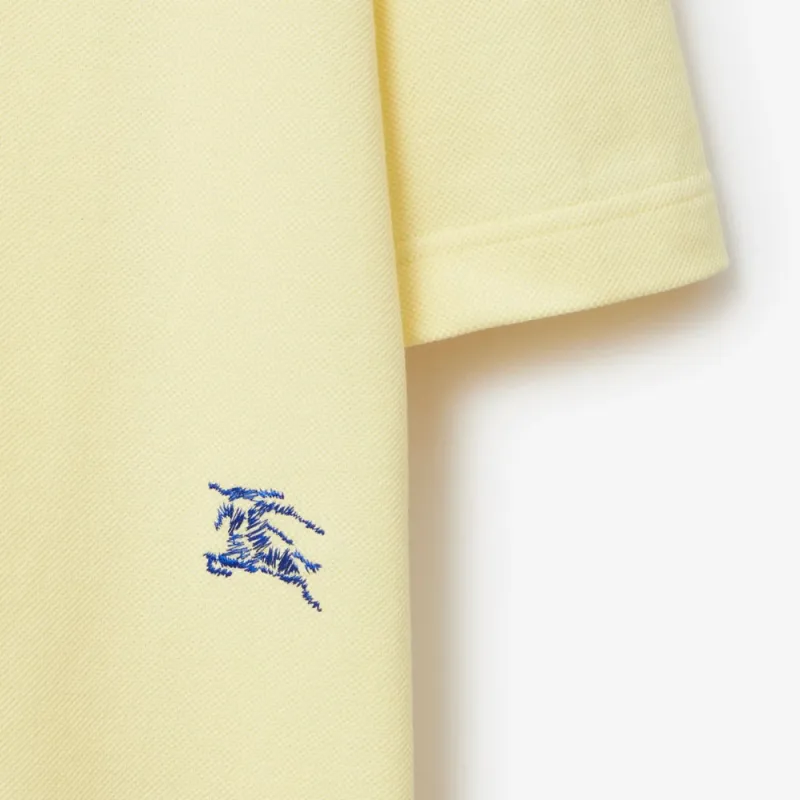 Burberry Equestrian Knight embroidered Cotton Polo Shirt-6