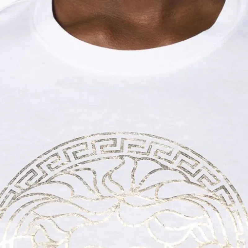 VERSACE Medusa Head Printed Crewneck T Shirt-4