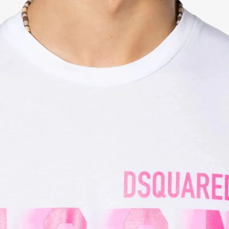 Dsquared2 Logo Printed Crewneck T Shirt-4