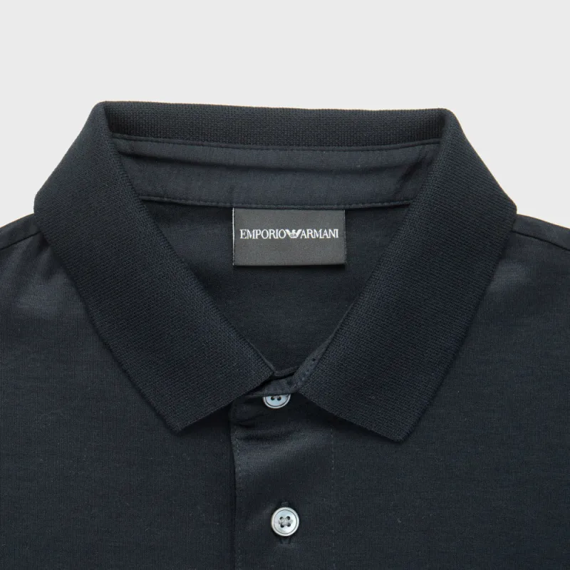 EMPORIO ARMANI SS23 Polo Shirt Men's Navy Blue-5