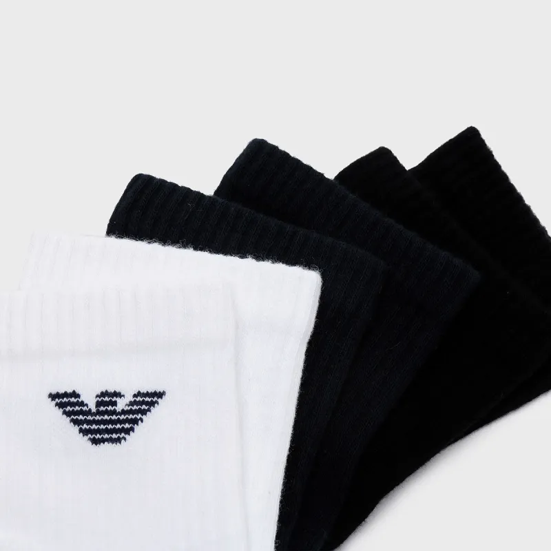 EMPORIO ARMANI FW23 Mid Calf Socks Men's 3 Pack-3