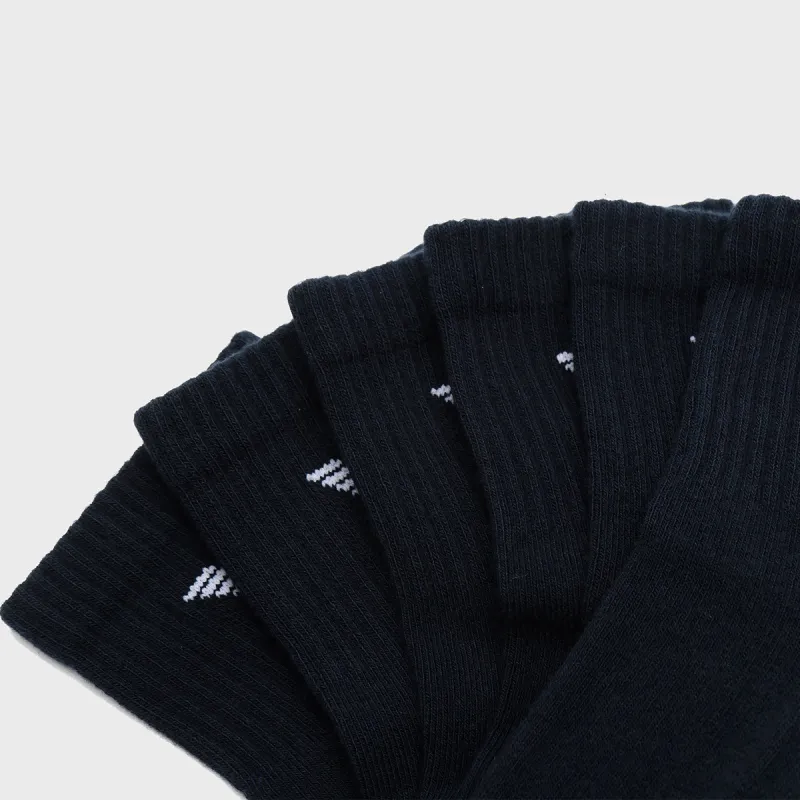 EMPORIO ARMANI Mid Calf Socks Men's 3 Pack Navy Blue-2