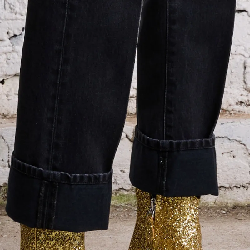 R13 Jeans Women's Black-5