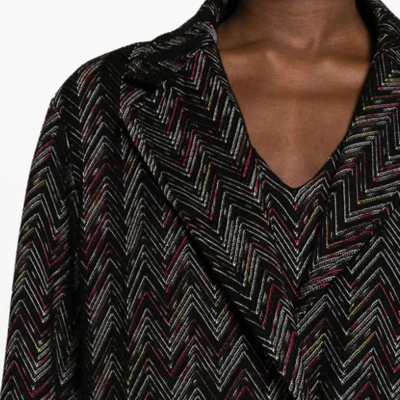 MISSONI Zigzag Single-breasted Coat-1