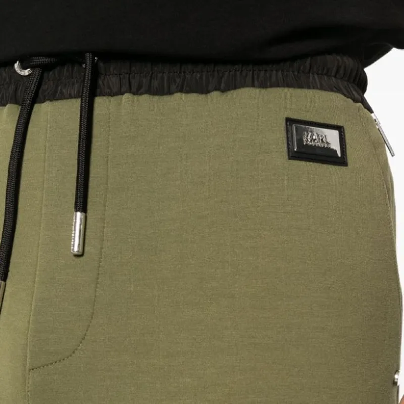 KARL LAGERFELD Casual Pants Men's Olive Green-4