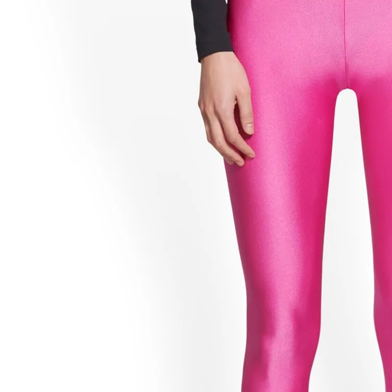 Balenciaga SS24 Leggings Slim Fit Women's Pink-5