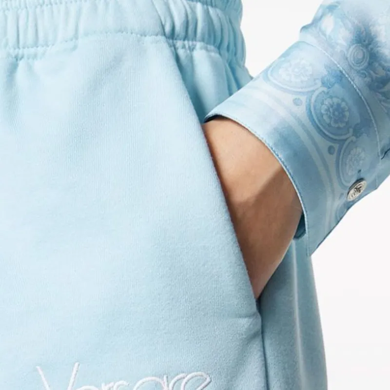 VERSACE 1978 Re Edition Logo Embroidered Sweatshorts-3