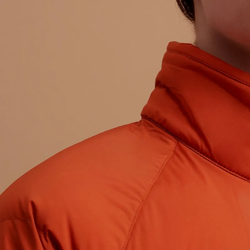 HERMES Down Jacket Women's Flame Orange-3