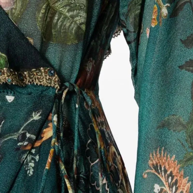 Camilla Verdis World Silk Wrap Dress-4