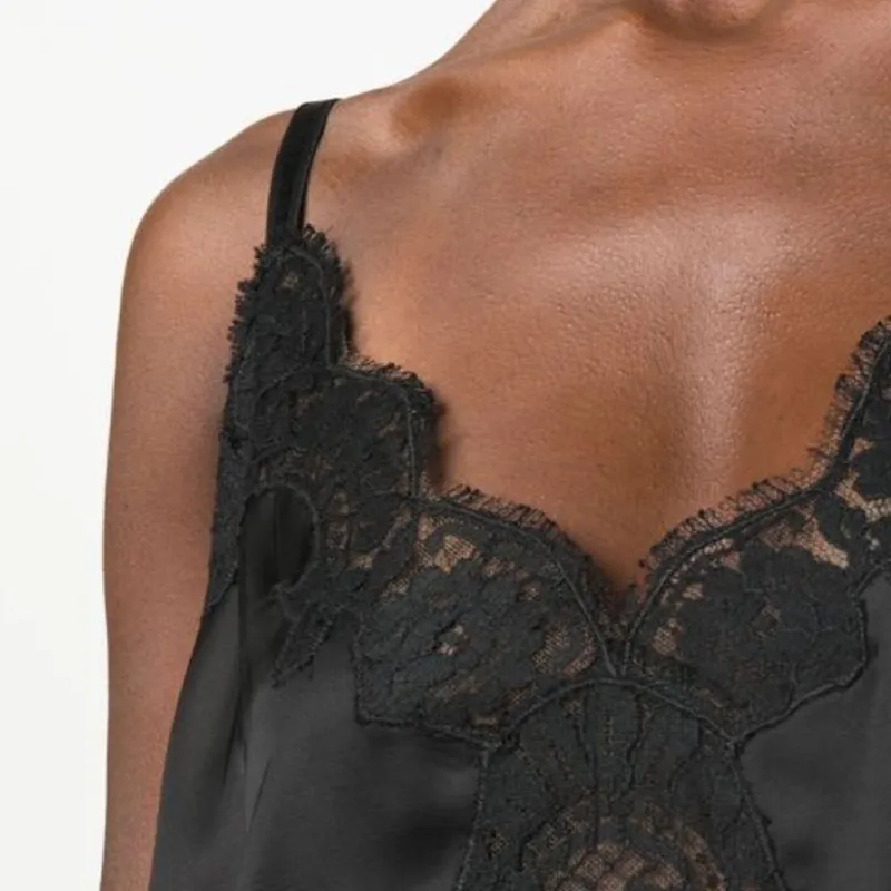 DSQUARED 2 Chantilly lace Asymmetric Top-4